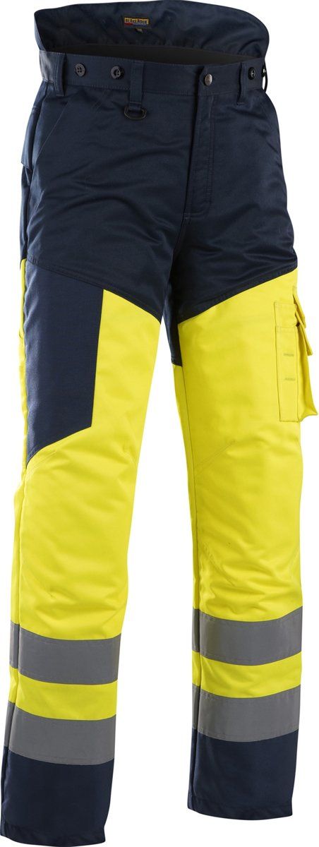 Blaklader Zaagbroeken 1920 Zaagbroek High. Vis. Geel/Marineblauw NL:48 BE:42