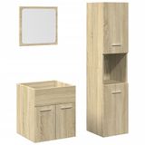 VidaXL Meuble de salle de bain en bois de chêne