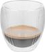 Gerimport Theeglazen Leya - 1x - dubbelwandig - borosilicaatglas - 250 ml - D9 x H9 cm - koffieglas