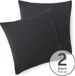 Blumtal - Set Van 2 Kussenslopen - Superzachte Premium Jersey Kussenhoes - 100% Katoen - 60 x 60 cm - Antraciet