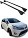 Omac Barres de toit pour Toyota Verso 2009-2018 – Tüv / Din 75302:2019 – Antivol inclus – Charge max 75 kg – 2 barres noir