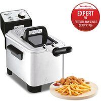 Moulinex Friteuse Easy Pro Premium Koude Zone YY5144FB 2200 W 3 L Geborsteld roestvrij staal
