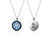 F.C. Internazionale Medaille van staal, kinderen, Taglia Unica, roestvrij staal, geen edelsteen.