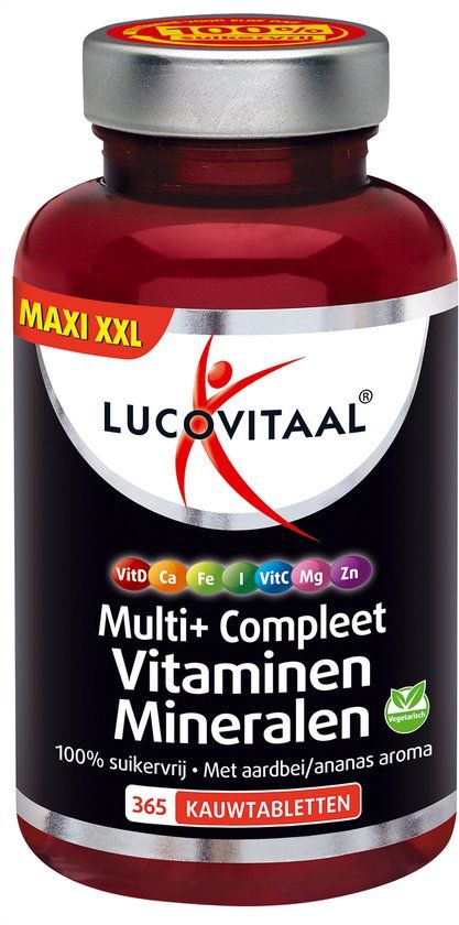 Lucovitaal Multi+ Compleet Vitaminen & Mineralen - 365 kauwtabletten