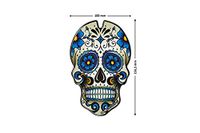 Puig 3673A tankbescherming model doodskop blauw