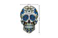 Puig 3673A tankbescherming model doodskop blauw