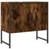 VidaXL Armoire de salle de bain 60x33x60 cm bois de chêne fumé traité