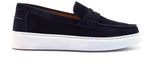 Alberto Torresi Blauwe Instapper M078825 Navy Blauw Suède Heren Maat 46