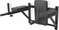 vidaXL Dipstation Wandgemonteerd Fitnessapparaat Zwart