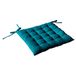 Enjoy Home coussin de chaise – 100% coton piqué – couleur bleu canard – dimensions : 40 x 40 cm