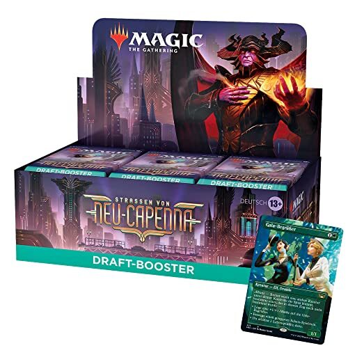 Magic The Gathering Streets of Neu-Capenna Draft Booster Display, 36 Boosters i 1 Box Topper (wersja niemiecka)