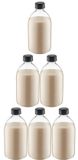 Claudius Cosmetics B.V. Scrubzout Amandel 650 gram - Fles met zwarte dop - set van 6 stuks - Hydraterende Lichaamsscrub