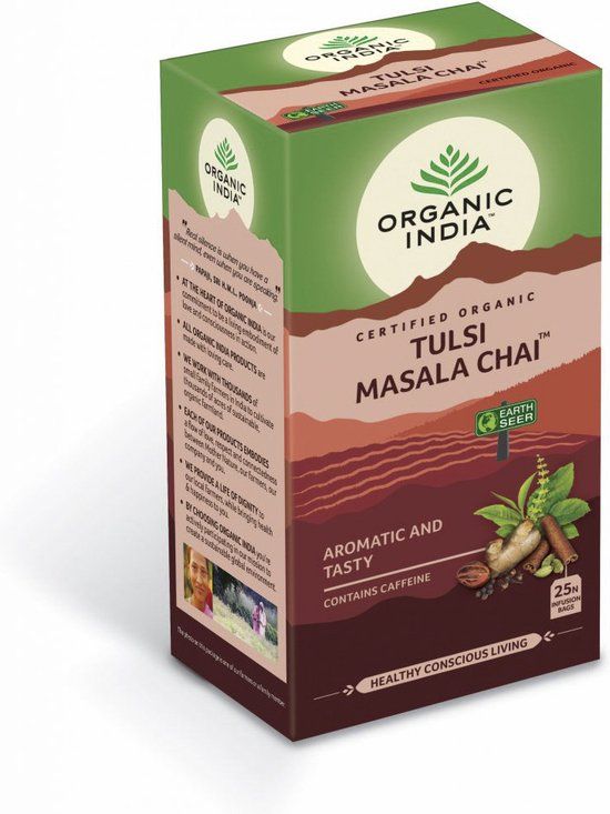 Organic India Thee Tulsi Masala Chai - 25 zakjes