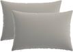 vidaXL - Kussensloop - 2 stuks - HEERLEN - Grijs - 50 x 80 cm - Polyester