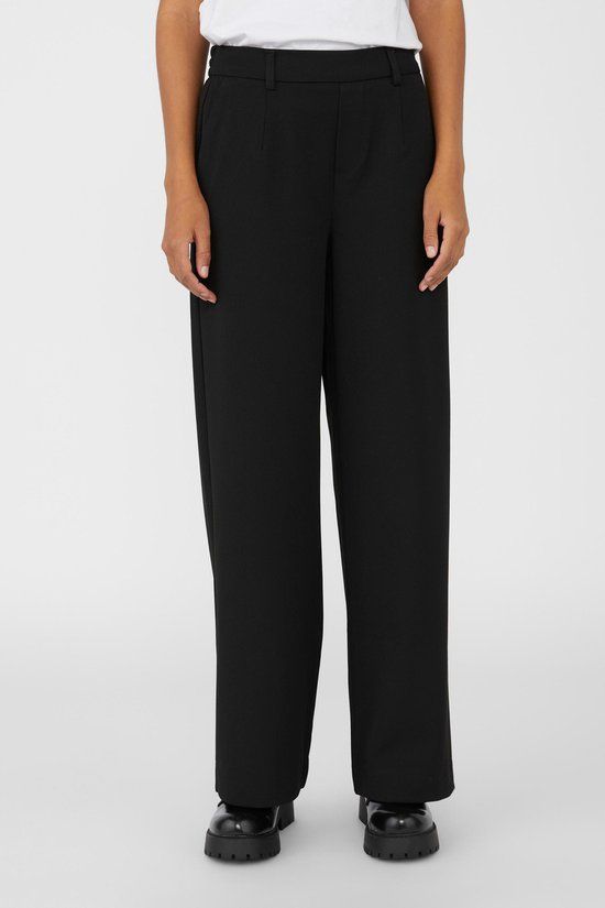OBJECT OBJLISA Wide Pant Women's Trousers Black - Size 38