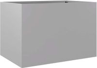 vidaXL Plantenbak 62x47x46 cm gegalvaniseerd staal zilverkleurig