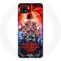 Maniacase Etui voor Samsung Galaxy A22 5G Stranger Things Poster Seizoen 2