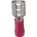 TRU COMPONENTS 1582969 Connecteur femelle Largeur d'insertion : 2,80 mm Épaisseur d'insertion : 0,50 mm 180 ° Partiellement isolé Rouge 1 pièce(s)