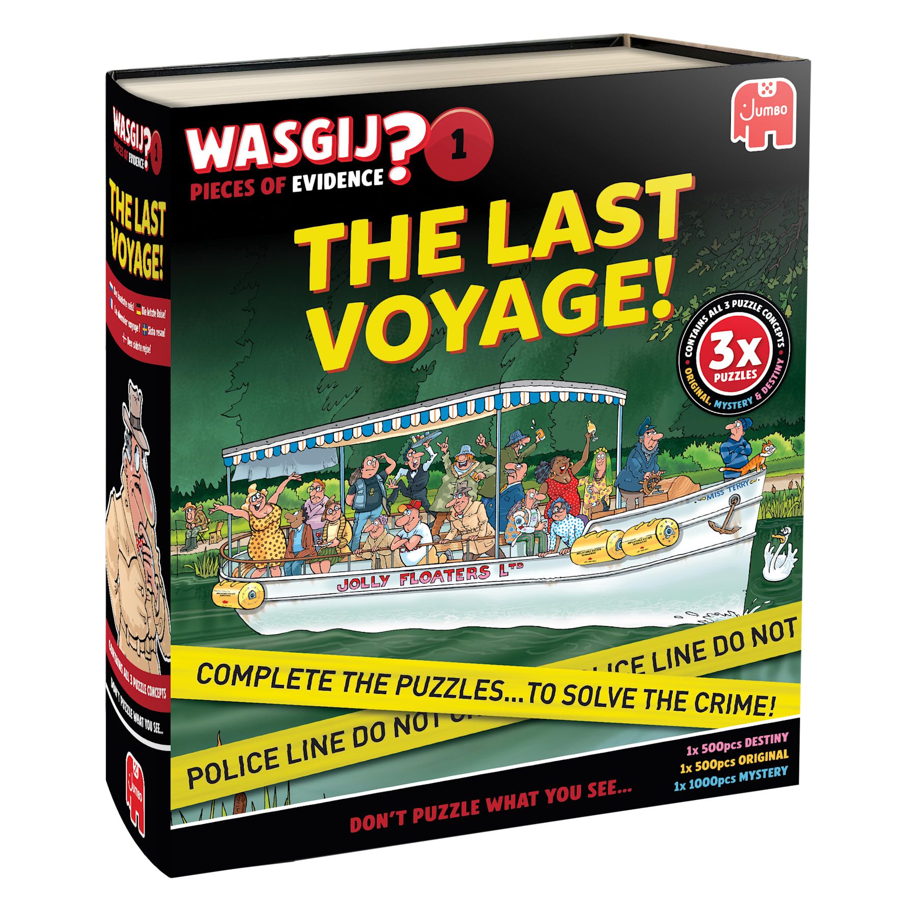 Jumbo Wasgij Pieces of Evidence - The Last Voyage – Unieke 3-in-1 Puzzel met Mysterie