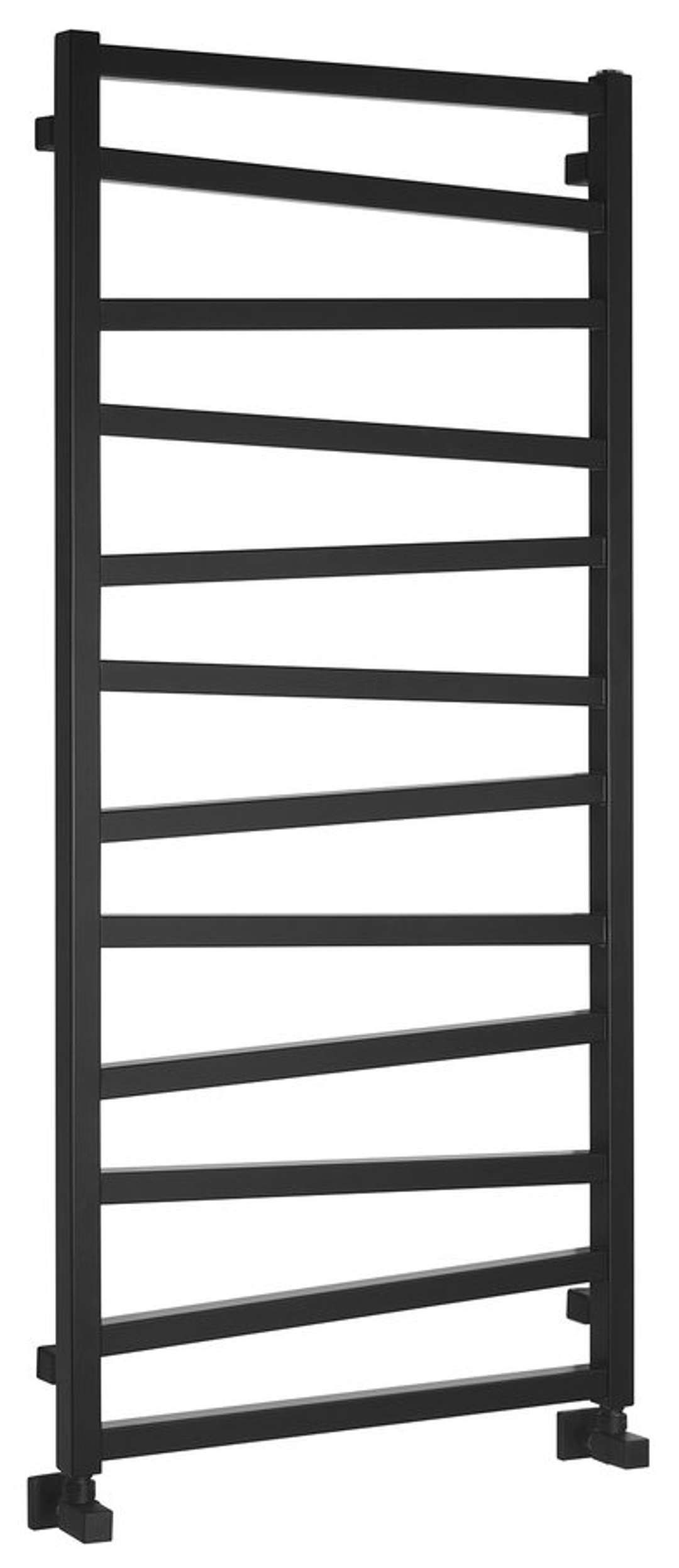 Sapho Zig - Radiator - 600x1334 mm - 601 W - Zwart