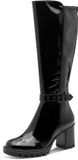 Tamaris - Dames - Laarzen - Schwarz Patent - Maat 37