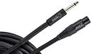 ORTEGA OECM-20JX microfoonkabel 1/4" (6,3mm) / XLR female recht/recht - zwart katoen 6m/0,75q