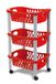 OTELLO wagen met drie etages, rood