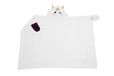 Kanguru Unicorn plaid 100 x 130 cm Polyester Wit