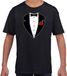 Bellatio Decorations Maffiabaas / gangster pak zwart shirt voor kinderen - Gangsters verkleedkleding 122/128