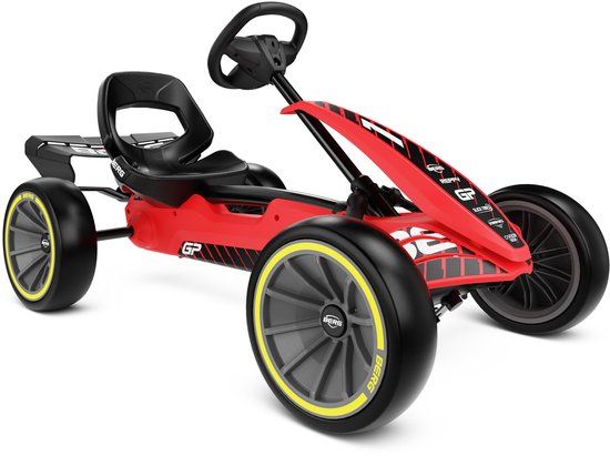 BERG Reppy GP Skelter - Red/Black - 2.5+ Years - Adjustable Seat - Solid Tires
