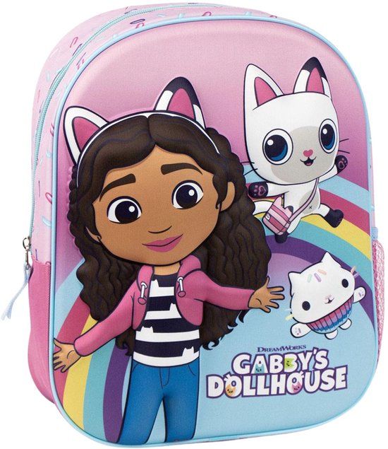Gabby's Poppenhuis Rugzak Meisjes 1 Vak Bekerhouder - Hoogte 31cm