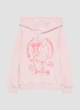 s.Oliver Sweatshirt met capuchon en printopdruk - Parelmoerroze - Maat 92/98