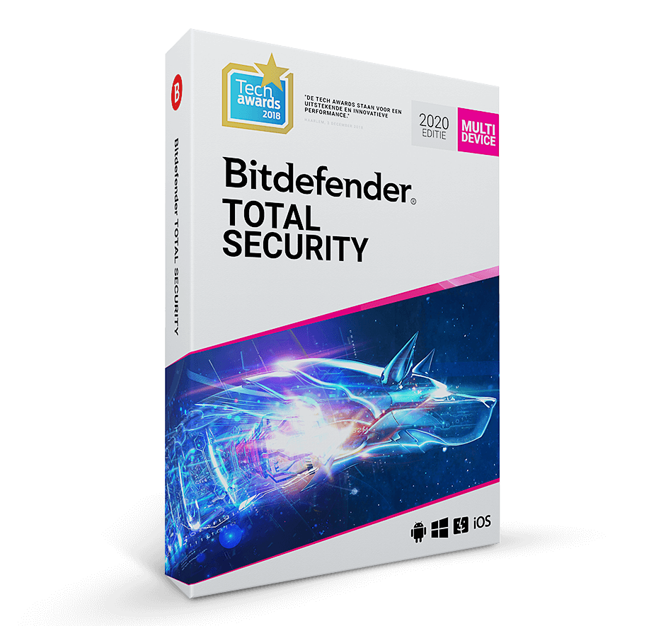 Bitdefender Total Security 2021 | 5Apparaten - 1jaar | Windows - Mac - Android - iOS