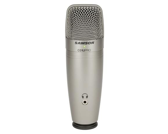 Samson C01U Pro - USB Studio Condensator Microfoon - Zilver