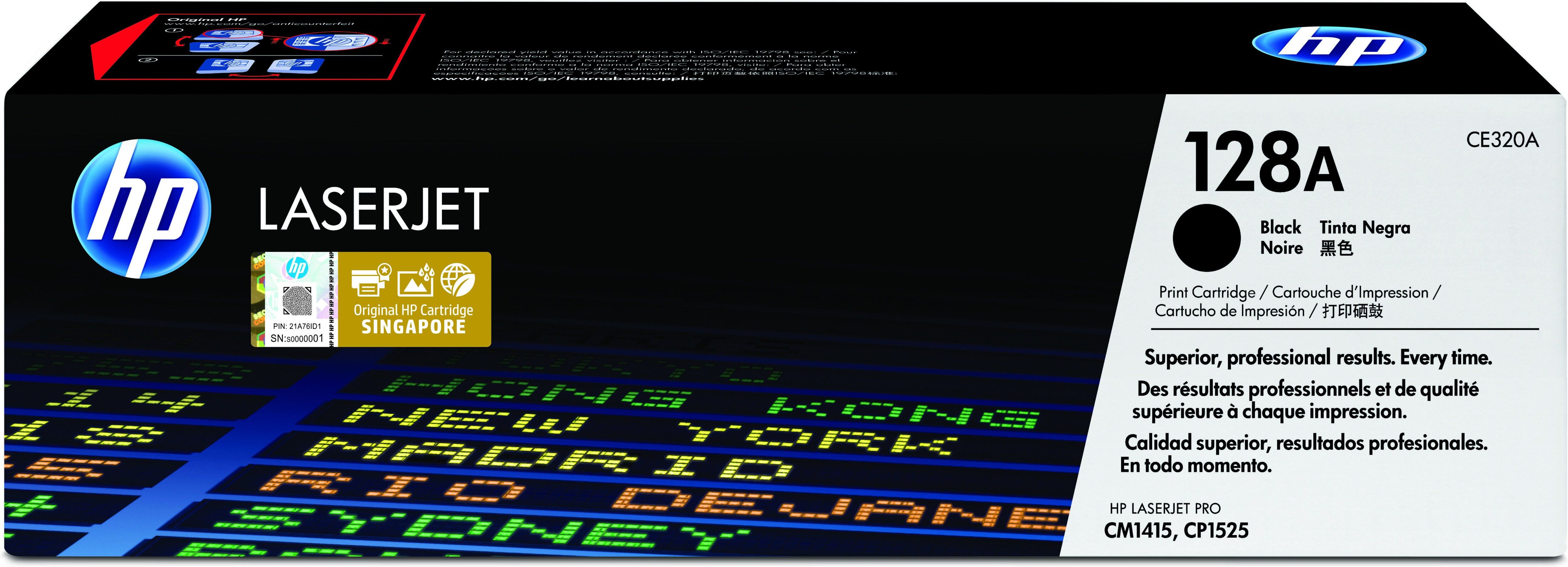 HP 128A Original Black Toner Cartridge