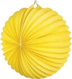 Merkloos Lampion geel 22 cm