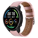 Strap-it bandje leer - roze - Geschikt voor Xiaomi Mi Watch