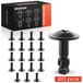BMW Clips de fixation pour soubassement - BMW E39 520–540/M5, E38 725–750/L7 - Jeu de 20 pièces - Noir - 11 x 18 x 13,5 mm - Trou de perçage de 8 mm - OE 51718218852