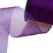 Deko AS GmbH Crashorganza paars - 80 mm breed - rol 20 meter