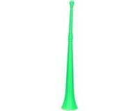 Merkloos Groene vuvuzela grote blaastoeter 48 cm
