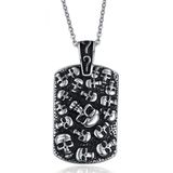 Mendes Jewelry Skeleton kettinghanger met Jasseron ketting