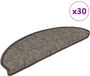 vidaXL Trapmatten zelfklevend sisal-look 30 st 65x21x4 cm grijs-beige