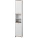 LIVARNO® Boston Armoire de salle de bain, 34,2 x 186,2 x 28 cm, Blanc/Effet chêne