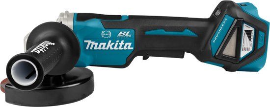 Makita DGA517ZJ Accu Haakse Slijper - 18V - 125mm - Inclusief Makpac - Zonder Accu's en Oplader