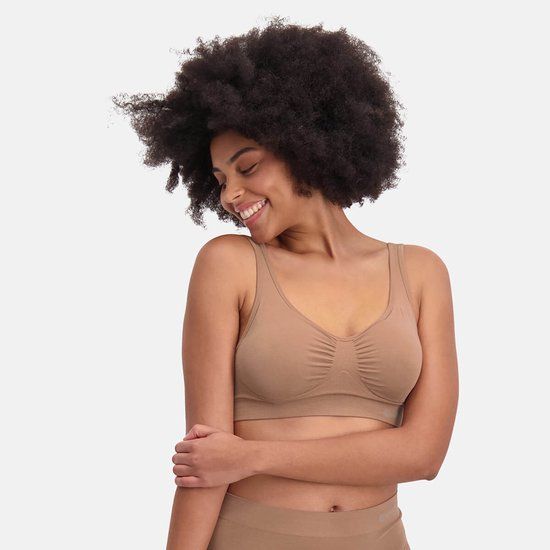 Bamboo Basics Tan Naadloze BH Zonder Beugel Fleur - Maat L