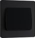 luceco uk limited Luceco BG Evolve Matt Black (Black Ins) Enkele Lichtschakelaar, 20A 16Ax, 2 Manier, Brede Rocker