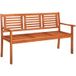 Banc de jardin Banc extérieur Banquette de jardin 3 places avec coussin 150 cm Bois d'eucalyptus