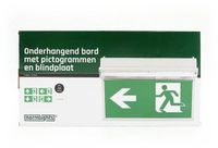 Normlights Senska Onderhangend bord met pictogrammen Groen