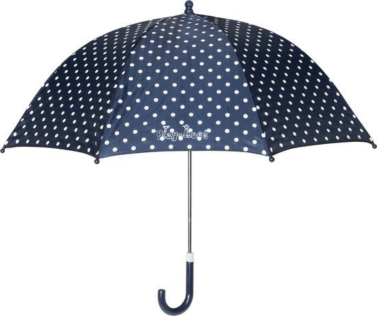 Playshoes Kinder paraplu met stippen - Donkerblauw - Onesize