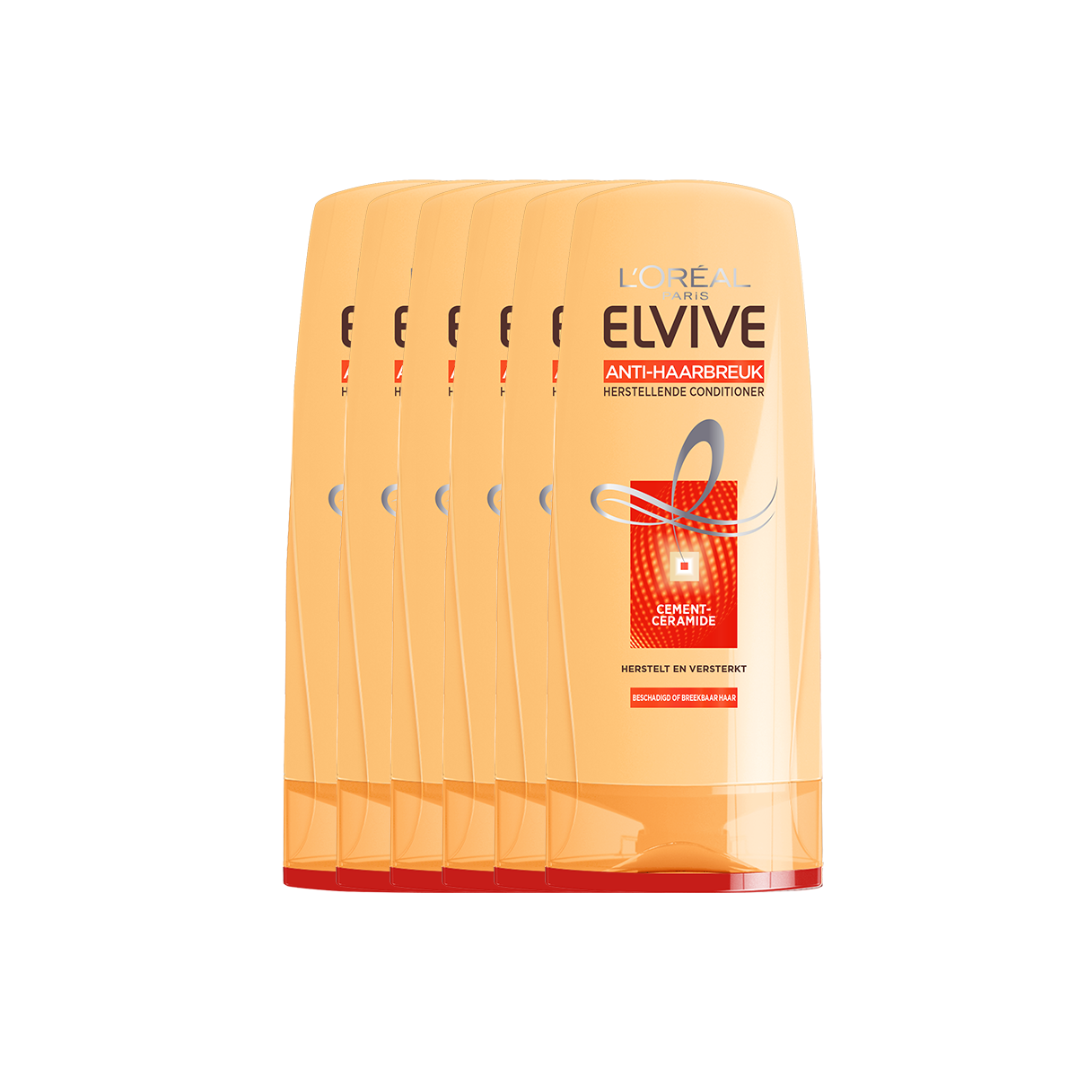 L'Oréal Elvive Anti-Haarbreuk - 6x 200 ml - Crèmespoeling